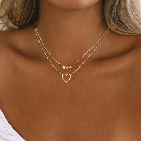 Gold Necklace - Mama Necklace for Women Dainty Mom Necklaces for Women Trendy Mama Pendant Choker Chain Necklace Mothers Day Mom Birthday Gold Jewelry Gift in Kuwait