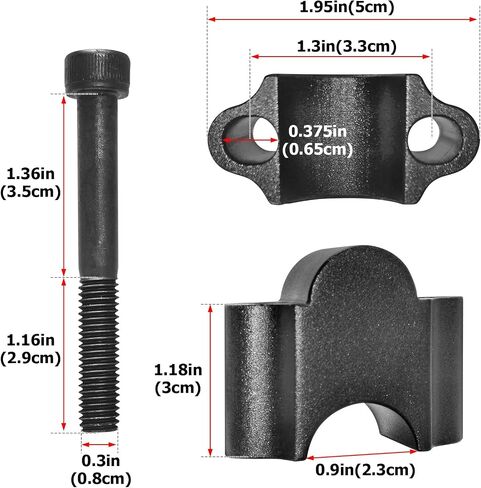 Wsays 7/8" Handlebar Risers 30mm Height Mount Clamp Kit Silver Compatible with Kawasaki KLR650 Fit Honda Fit Yamaha Fit Suzuki Fit ATV Dirt Bike Motorcycle in Saudi Arabia