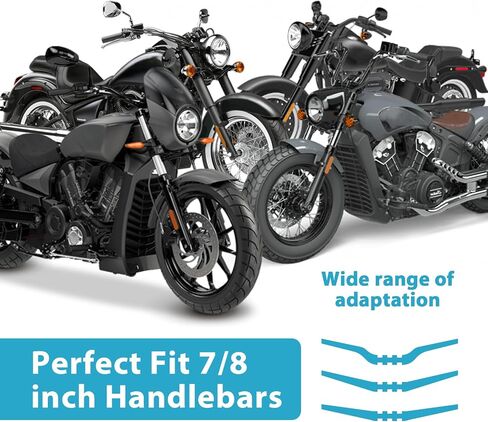 Wsays 7/8" Handlebar Risers 30mm Height Mount Clamp Kit Silver Compatible with Kawasaki KLR650 Fit Honda Fit Yamaha Fit Suzuki Fit ATV Dirt Bike Motorcycle in Saudi Arabia