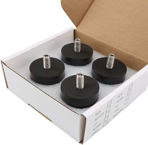 Tertullus 4 Pcs Speaker Isolation Feet Anti Vibration Pads with Stainless Steel Ball Speaker Pad Stand 39mm×24mm Aluminum Absorb Shock for Audio Speaker Amplifier HiFi Equipments(Gold) in Saudi Arabia