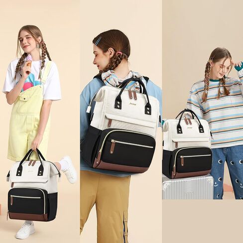 Backpack for Women Work Bags: 15.6 inch Laptop Backpack Purse Waterproof Backpacks with USB Charger College Bookbag Casual Business Computer Backpack for Travel Nurse Teacher in Kuwait