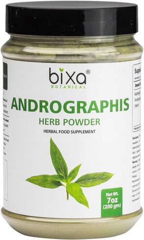 Andrographis Extract 20% Andrographolide 60 Veg Capsules (450mg) | Natural Liver Tonic (Kalmegh Extract) | Herbal Supplement for Healthy Immunity | Bixa Botanical in Kuwait