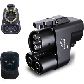NACS to CCS Adapter,500A/250KW,DC Fast Charging Compatible with Your CCS1 EV at Tesla Supercharger Station Tesla to CCS Adapter,Charging Adapter Compatible with Ford, Rivian, GM, Volvo and Polestar EV