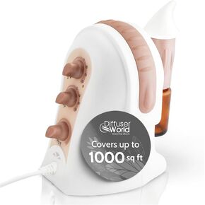 DIFFUSER WORLD: موزع روائح الزيوت العطرية Aroma-Ace، أحدث الفوائد العلاجية، منع انتقال الهواء، إصدار الولايات المتحدة 110 فولت