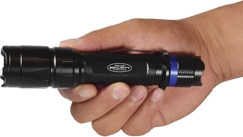 مصباح يدوي Police Security Trac Tact 2AA LED - 280 لومن - تكتيكي - رؤية ليلية حمراء - تتبع الدم البنفسجي - مقاوم للطقس - عالي/منخفض/فلاش/بنفسجي/أحمر in Kuwait