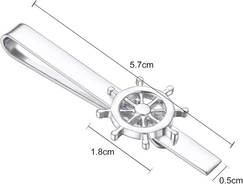 Silver Tie Clips for Men unique Pirate Skull Tie Pin Necktie Bar Suit Accessories Mens in Kuwait