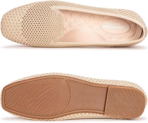 Frank Mully Women's Loafer Flats Square Toe Comfortable Office Work Shoes, Cute Penny Loafer Slip On Walking Driving Shoes in Saudi Arabia
