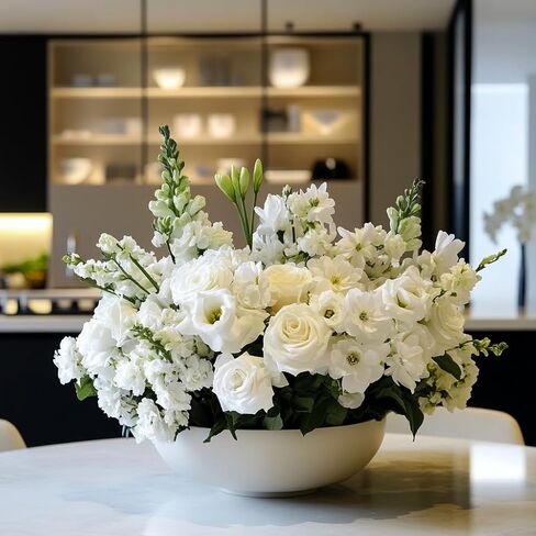 IMQing 24 قطعة من زهور الورد الاصطناعية للديكور، 20 بوصة من الزهور الاصطناعية مع سيقان طويلة، ورود وهمية مع أشواك لتزيين حفلات الزفاف المنزلية (24، أحمر) in Kuwait