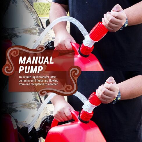 مضخة TERA PUMP TRCDRUM 5.5 GPM حمضية ومياه يدوية مضخة سيفون ذات أسطوانة يدوية، تناسب براميل طبلة سعة 55 جالون، مقاومة للمواد الكيميائية، خالية من مادة BPA، مضخة طبلة للبنزين والديزل وحمض الهيدروكلوريك والمزيد in Kuwait