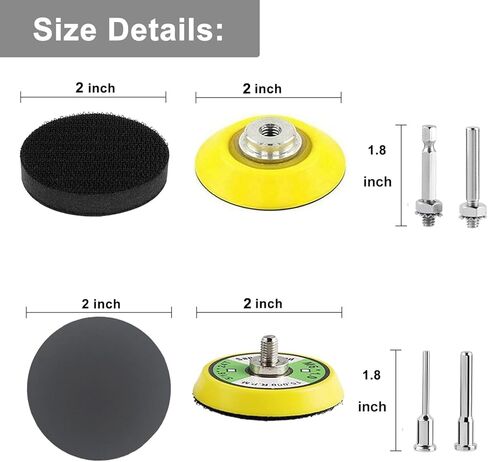 140 قطعة من أقراص الصنفرة الرطبة والجافة مقاس 3 بوصات، متنوعة من 120 إلى 5000 حبيبة من كربيد السيليكون وورق الصنفرة مع وسادات صنفرة ساق 1/4 بوصة ووسادة تلميع إسفنجية لتلميع وتشطيب السيارة المعدنية الخشبية in Kuwait