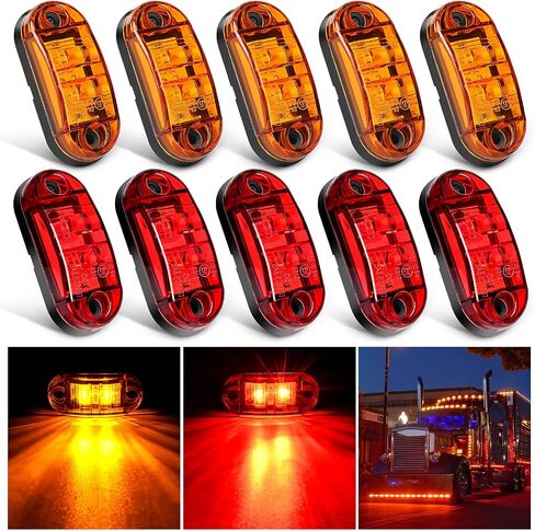 Nilight Cab Roof Marker Light 5 قطع العنبر دمعة أعلى التخليص مؤشر ضوء مقاوم للماء سطح جبل ضوء الجري للشاحنات الثقيلة مقطورة العربة RV جرار in Kuwait