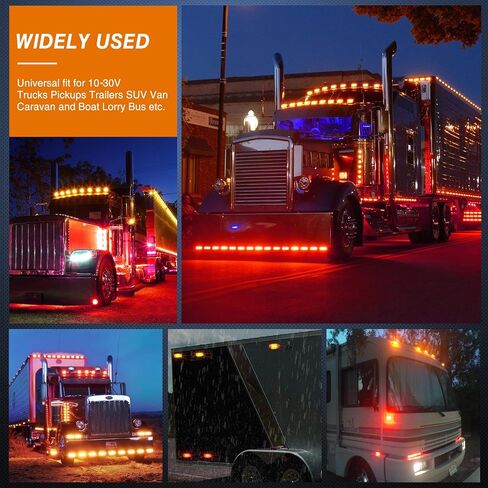 Nilight Cab Roof Marker Light 5 قطع العنبر دمعة أعلى التخليص مؤشر ضوء مقاوم للماء سطح جبل ضوء الجري للشاحنات الثقيلة مقطورة العربة RV جرار in Kuwait