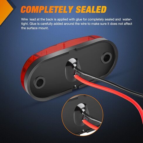 Nilight Cab Roof Marker Light 5 قطع العنبر دمعة أعلى التخليص مؤشر ضوء مقاوم للماء سطح جبل ضوء الجري للشاحنات الثقيلة مقطورة العربة RV جرار in Kuwait