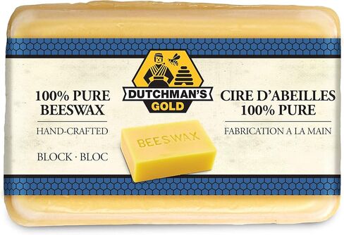 Dutchman’s Gold Canadian Yellow Beeswax Block (454g or 1oz Pack of 12) - Cosmetic-Grade Natural Beeswax for Candle Making, Soap, Crafts, Beauty - Pure Beeswax Bars - Safe and Easy to Melt in Kuwait