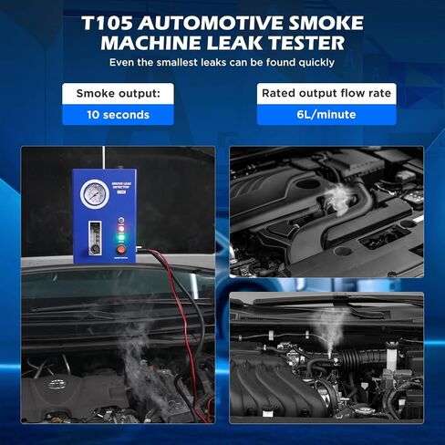 PLAYOCCAR 12V Smoke Leak Detector T80 EVAP Built-in Air Pump - for Car/Motorcycle/Truck/SUV/Speedboat Car Fuel Leak Detectors (Test Oil: Liquid Paraffin or Baby Oil) in Kuwait