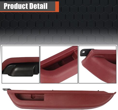 labwork Front Left Driver Side Door Armrest Replacement for 1990-1994 Chevrolet GMC Truck 15691217 Red in Kuwait