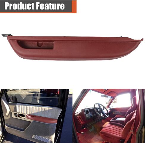 labwork Front Left Driver Side Door Armrest Replacement for 1990-1994 Chevrolet GMC Truck 15691217 Red in Kuwait