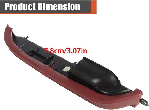 labwork Front Left Driver Side Door Armrest Replacement for 1990-1994 Chevrolet GMC Truck 15691217 Red in Kuwait