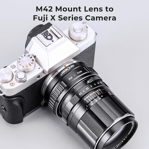 K&F Concept IV PRO MD-FX Lens Mount Adapter with Aperture Control Ring, Compatible with Minolta MD Series Lens to Fujifilm Fuji X-Series X FX Mount Cameras with Matting Varnish Design in Saudi Arabia