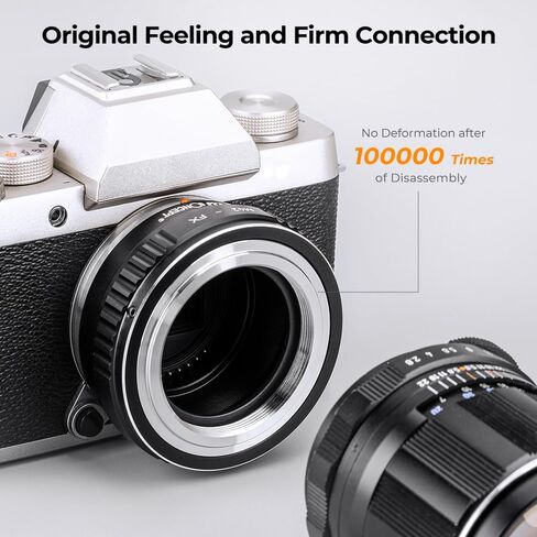K&F Concept IV PRO MD-FX Lens Mount Adapter with Aperture Control Ring, Compatible with Minolta MD Series Lens to Fujifilm Fuji X-Series X FX Mount Cameras with Matting Varnish Design in Saudi Arabia