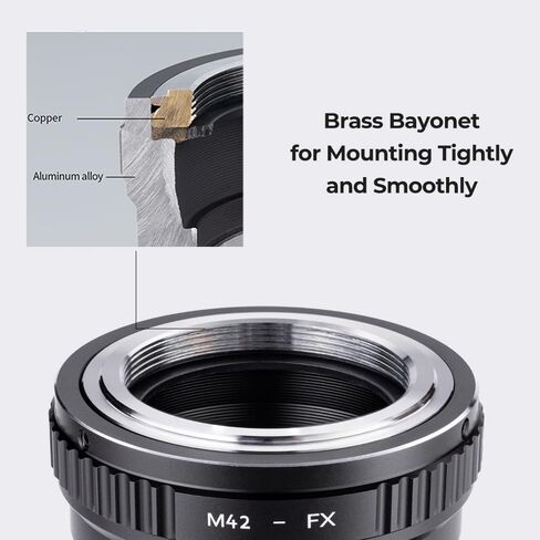 K&F Concept IV PRO MD-FX Lens Mount Adapter with Aperture Control Ring, Compatible with Minolta MD Series Lens to Fujifilm Fuji X-Series X FX Mount Cameras with Matting Varnish Design in Saudi Arabia