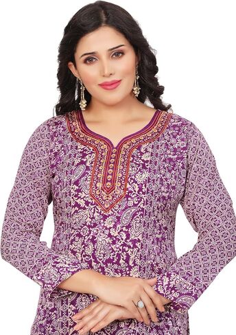 سترة نسائية هندية من Maple Clothing، ملابس كورتي كورتا مطبوعة هندية in Kuwait