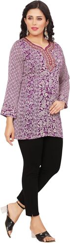 سترة نسائية هندية من Maple Clothing، ملابس كورتي كورتا مطبوعة هندية in Kuwait