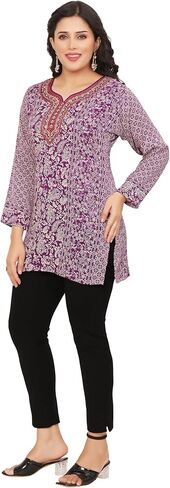 سترة نسائية هندية من Maple Clothing، ملابس كورتي كورتا مطبوعة هندية in Kuwait