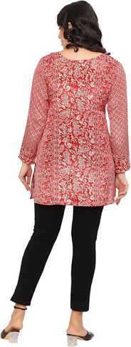 Maple Clothing Women's Indian Tunic Top Kurti Kurta Printed Indian Clothes in Kuwait