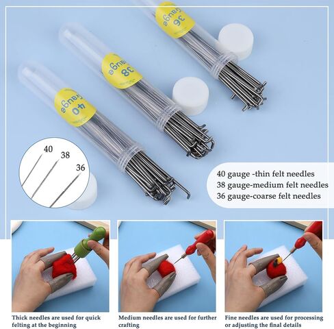 18 Pcs Wool Felting Needles Needle Felting Needles Needle Felting Tools in Kuwait