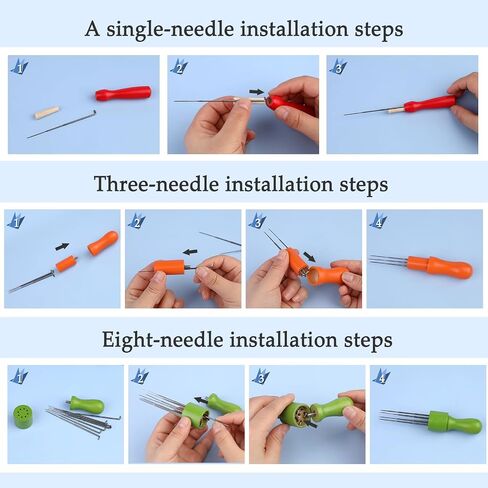 18 Pcs Wool Felting Needles Needle Felting Needles Needle Felting Tools in Kuwait