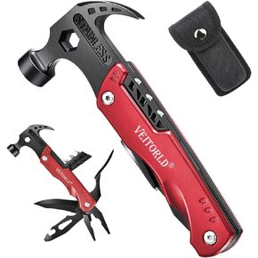 VEITORLD Papa Gifts for Chriatmas, Unique Presents for Papa Dad, Birthday Gift Ideas for Grandfather Men from Grandchildren, Cool Stocking Stuffers for Men, All in One Survival Tools Hammer Multitool in Kuwait