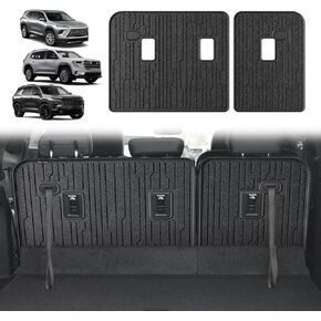 TripleAliners Floor Mats All Weather Compatible with 2024+ GMC Acadia/Chevy Traverse|2nd row captain's chairs/2025 Buick Enclave Accessories Full Set Floor Liners TPE Custom Fit Protector Car Mat 4-pc