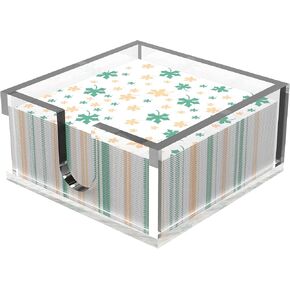 Rubtlamp 2 حزمة حامل مناديل واضحة، حامل مناديل مسطحة، 9x5.5x2.5 بوصة الاكريليك منشفة ضيف حامل منديل، واضح الحمام ورقة مناشف اليد علبة تخزين للمطبخ الطعام عيد الأم