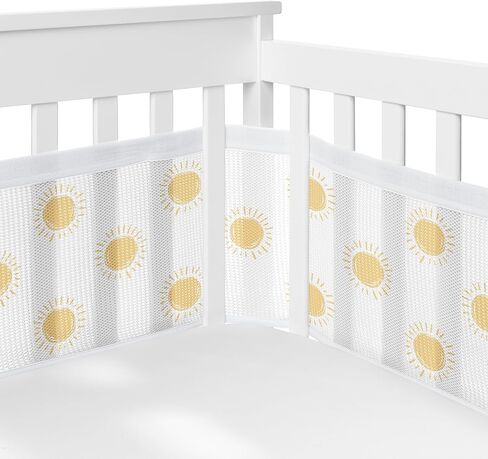 Sweet Jojo Designs + BreathableBaby Boho Desert Sun Taupe Boy Girl Gender Neutral Breathable Mesh Crib Liner Anti-Bumper Baby Infant Beige Ivory Bohemian Mountain Nature Outdoors Geometric Minimalist in Saudi Arabia