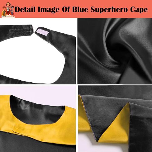 Kids Superhero Cape and Mask, Superhero Costume Boys Grils Christmas Halloween Cosplay for 3-10 Years in Kuwait