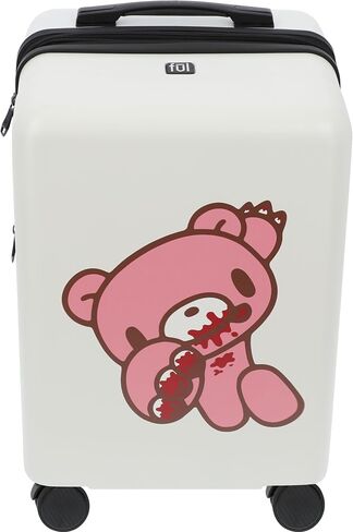 FUL Gloomy Bear 22.5 Inch Carry On Luggage, Hardshell Rolling Suitcase with Spinner Wheels, Black in Kuwait
