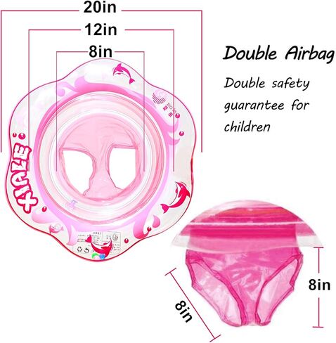 AMENON Baby Pool Float with Seat for Ages 6-12 Months in Kuwait