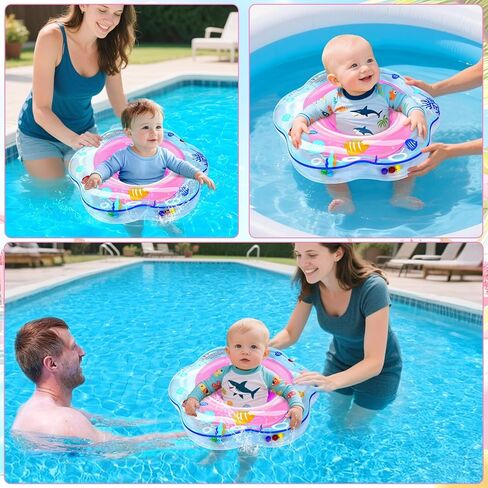 AMENON Baby Pool Float with Seat for Ages 6-12 Months in Kuwait