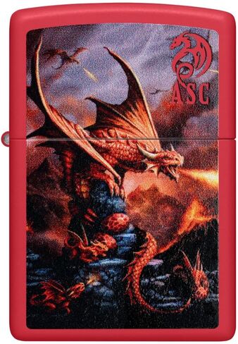Zippo Dragon Design Green Matte Pocket Lighter in Kuwait