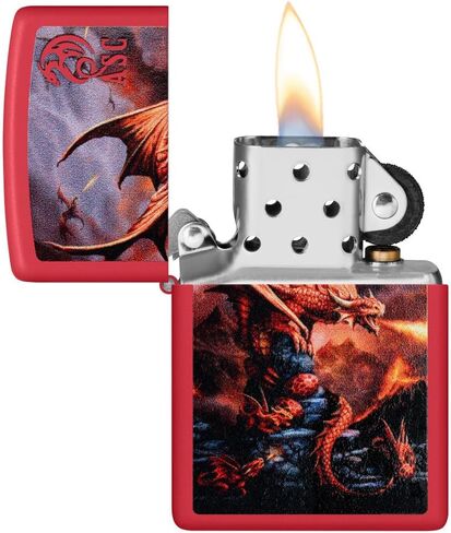 Zippo Dragon Design Green Matte Pocket Lighter in Kuwait