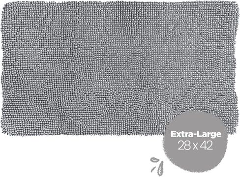 Soggy Doggy Crate Mate Dog Bed, Microfiber Chenille Dog Mats, Comfy Dog Mats for Sleeping & Drying, Ultra-Absorbent Dog Beds & Furniture for Kennels or Crates, Gray, Small in Kuwait
