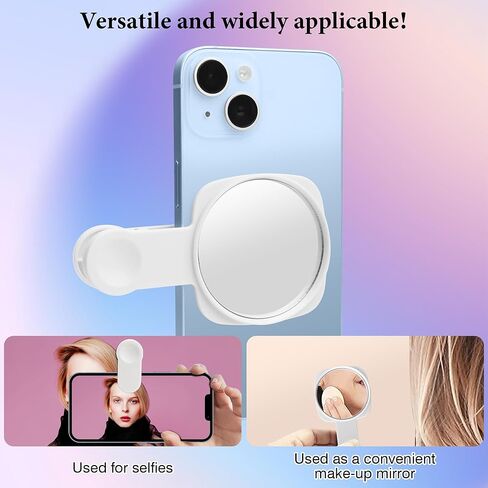 Phone Rear Camera Selfie Mirror - See How You Look in the Back Camera - For High Definition Photos (Black) in Kuwait