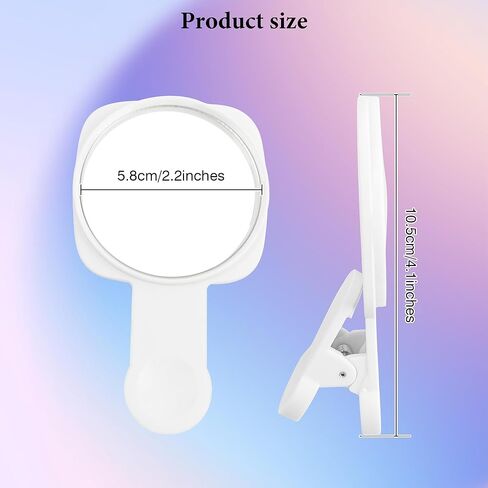 Phone Rear Camera Selfie Mirror - See How You Look in the Back Camera - For High Definition Photos (Black) in Kuwait