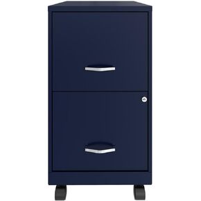 UrbanPro 18" 2 Drawer Metal Mobile Smart Vertical File Cabinet Turquoise in Saudi Arabia
