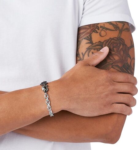 Diesel Men's Silver Stainless Steel Bracelet (Model: DX1172040) in Kuwait