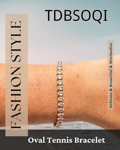 سوار تنس كلاسيكي مطلي بالذهب عيار 14 قيراط مكعب زركونيا للنساء، أساور ذهبية أنيقة عصرية للنساء مقاس 6.5-7.5 بوصة in Kuwait