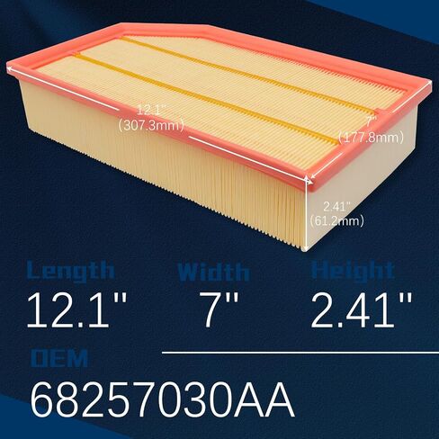 CA12061 Engine Air Filter Compatible With 2016-2024 Honda Odyssey/Passport/Pilot/Ridgeline 2016-2022 Acura MDX/TLX in Kuwait