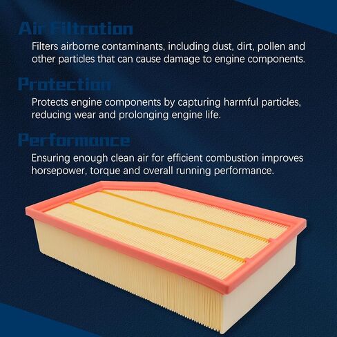 CA12061 Engine Air Filter Compatible With 2016-2024 Honda Odyssey/Passport/Pilot/Ridgeline 2016-2022 Acura MDX/TLX in Kuwait