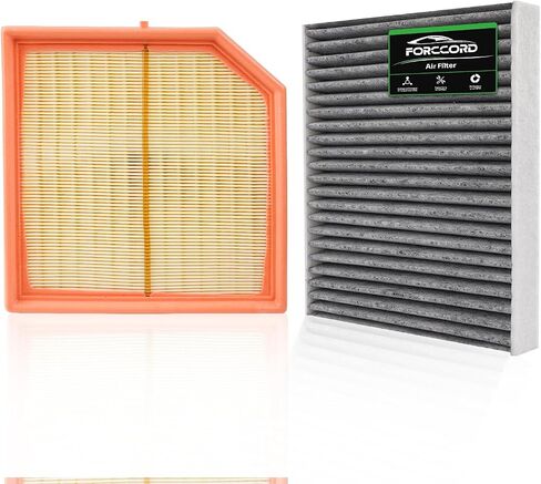 Cabin Air Filter and Engine Air Filter Fits for 2018-2024 Jeep Wrangler 2.0L/3.6L, 2020-2023 Gladiator 3.6L 68301863AA 68257030AA (NOT 3.0L / 6.4L/ DIESEL!!)(NOT 4-door Rubicon) in Kuwait